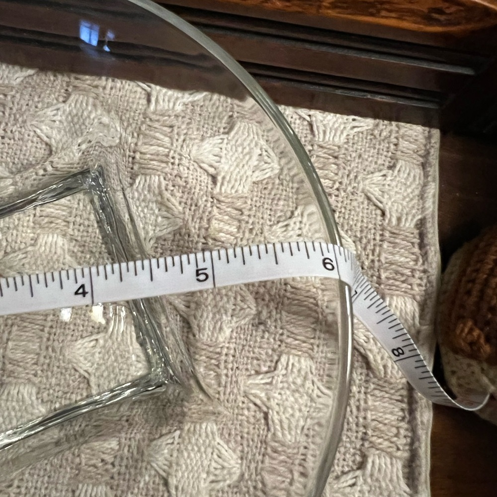 HAZEL-ATLAS *Vintage* Mid Century Modern Colony Clear Glass Bowls 6in Diameter - Picture 5 of 5